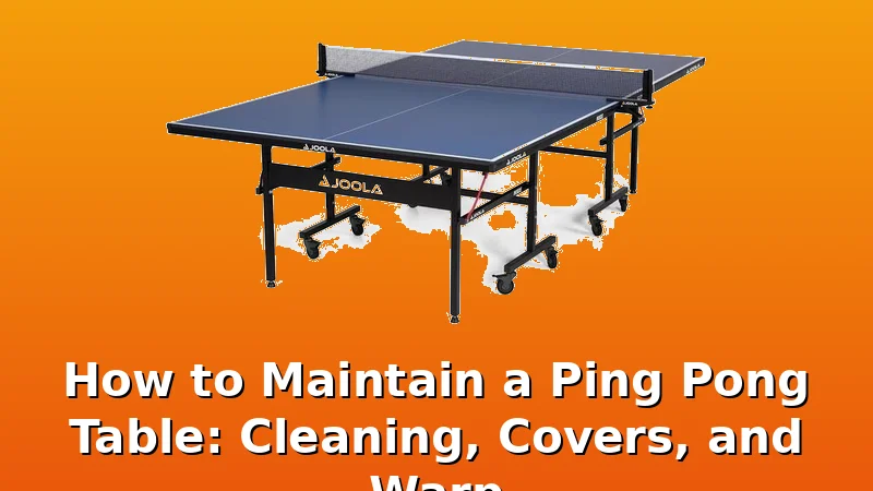 How to Maintain a Ping Pong Table: Cleaning, Covers, and Warp - PingPongTableGuide review with measurements and honest opinion