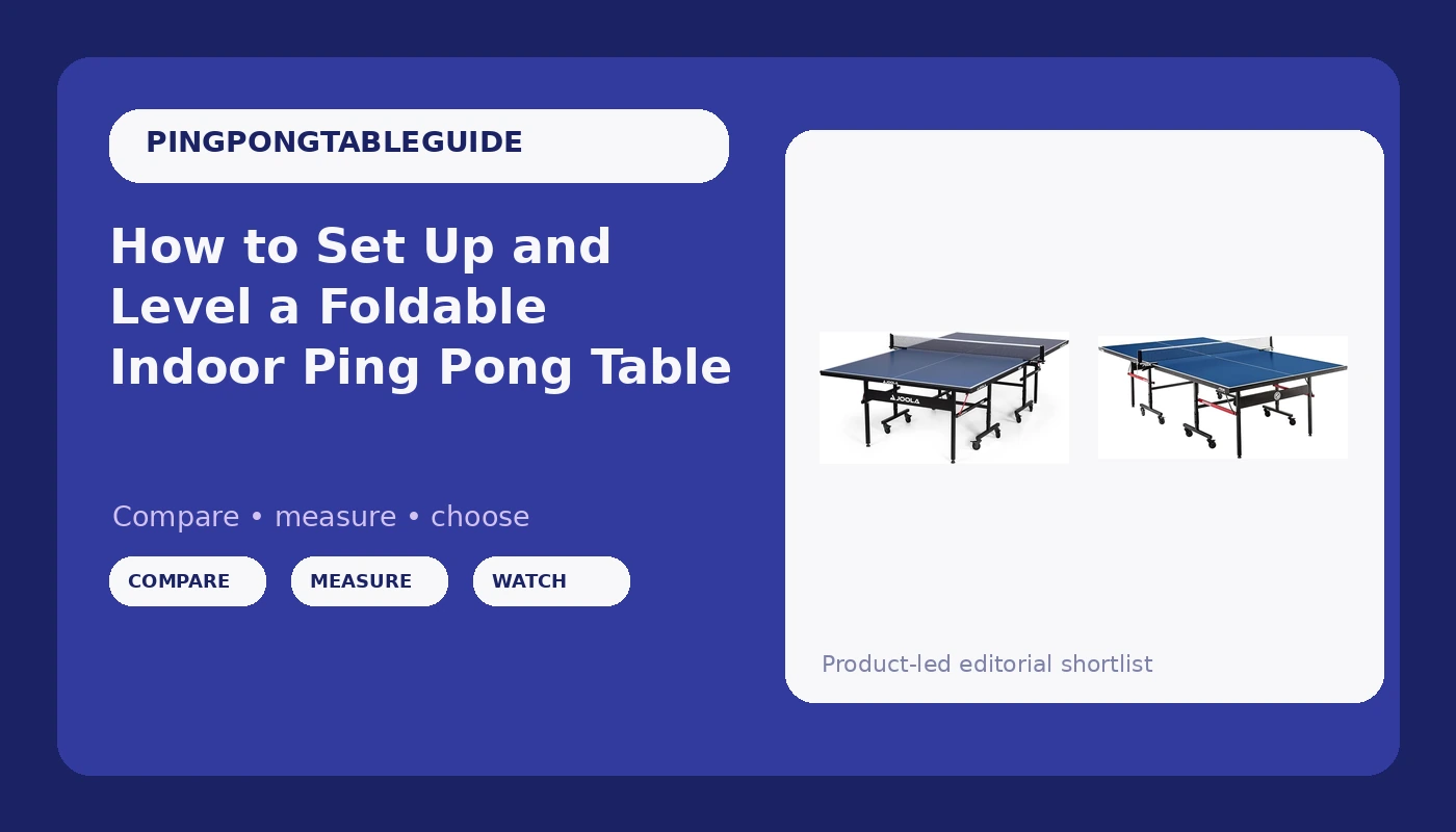 How to Set Up and Level a Foldable Indoor Ping Pong Table