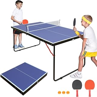 Butterfly Centrefold 25 Table Tennis Table—Indoor Rollaway Ping Pong Table—5-Year Warranty Game Table—ITTF Approved—For Tournaments & Clubs—Free Professional Ping Pong Net—No Assembly