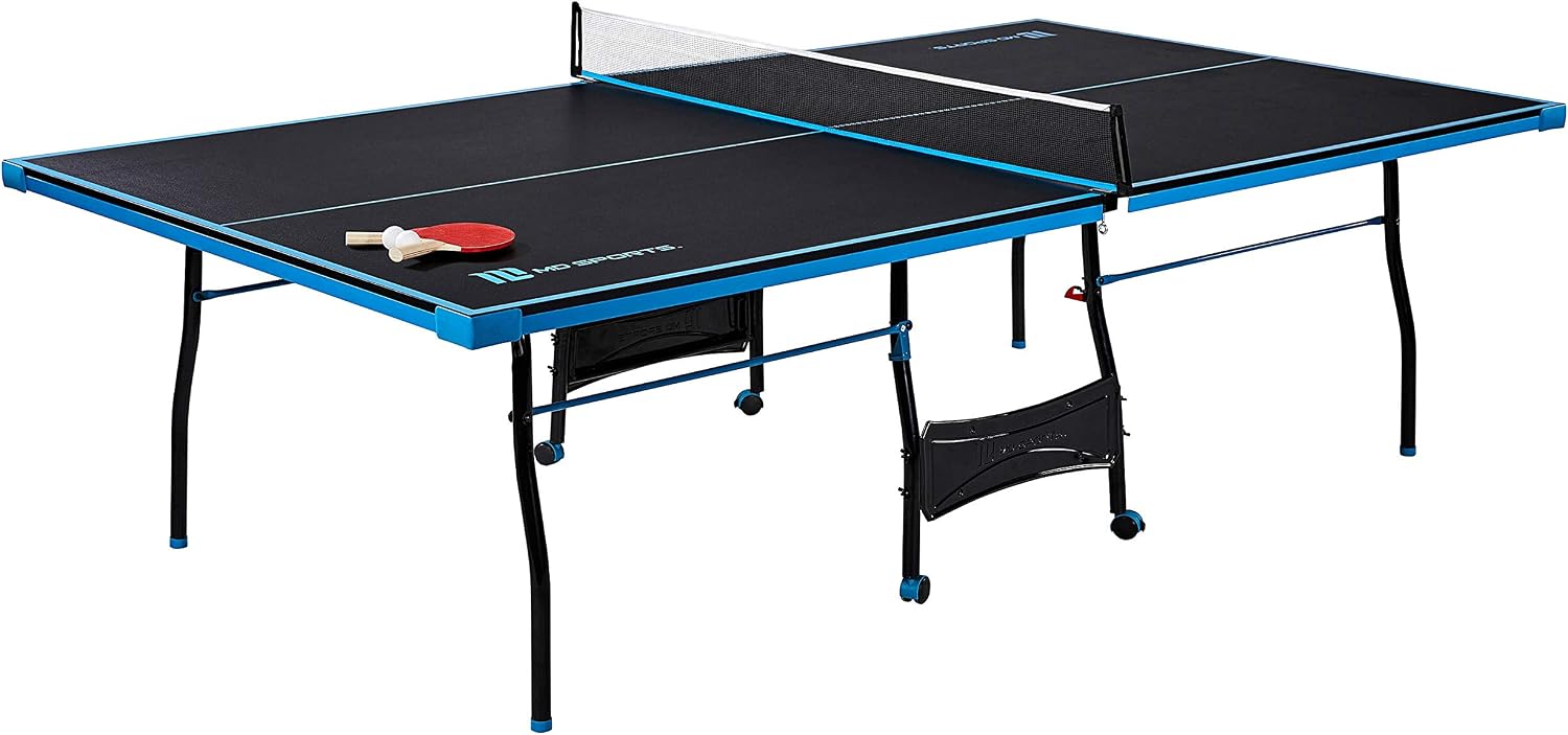 MD Sports foldable table tennis table with net included