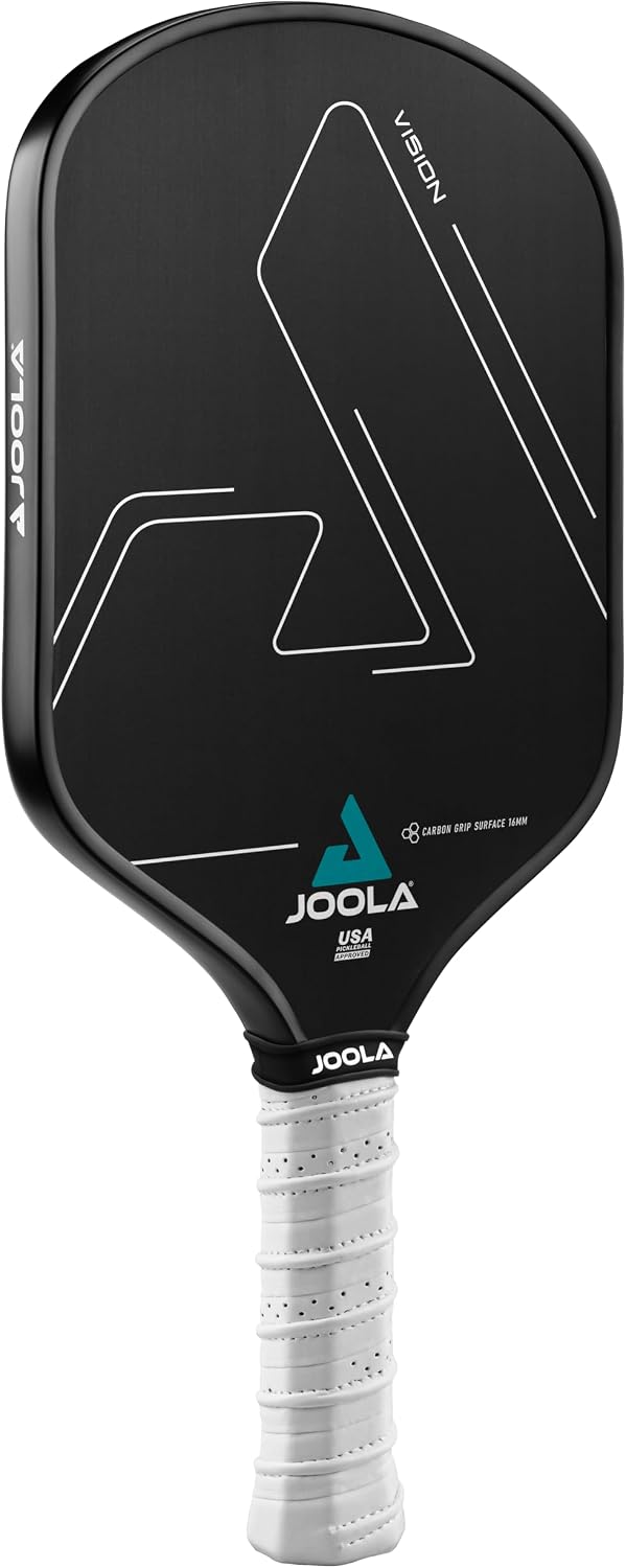 JOOLA Vision Pickleball Paddle with Textured Carbon Grip Surface Technology for Maximum Spin and Control with Added Power - Polypropylene Honeycomb Core Pickleball Racket 16mm : Sports &am