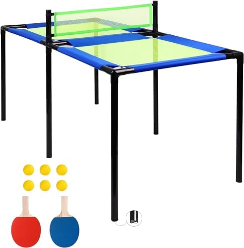 Mmucco 59.9 x 30 x 30.2 Inch Trampoline Ping Pong Table (B0CRSS8D97)